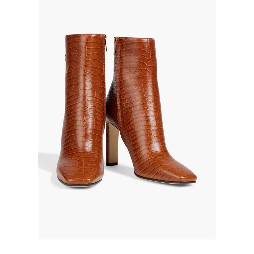 Jimmy Choo Croc Embossed Boots